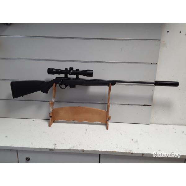 Carabine Mossberg INT'L 817 cal.17hmr synthtique can.54cm + silencieux + lunette 3-9x40