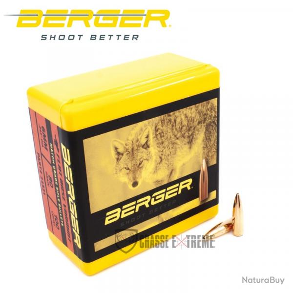 100 Ogives BERGER Cal 6mm 80gr FB Varmint