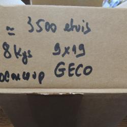 important lot d'etuis 9x19 GECO principalement