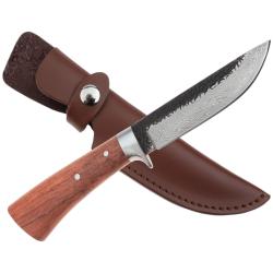 COUTEAU TAKOMA  VÉRITABLE ACIER DAMAS (60-61 HRC) - Lame Chasse / Collection