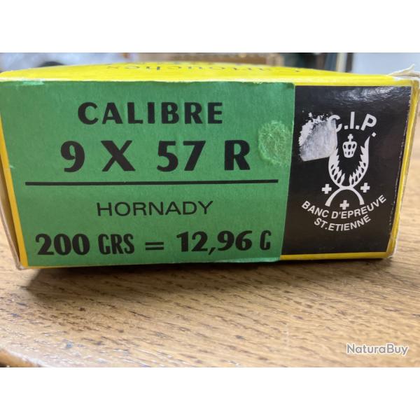 1 bote de 20 cartouches Sologne  9x57R hornady 12,96G