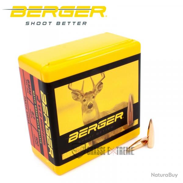 100 Ogives BERGER Cal 6mm 87gr VLD Hunting