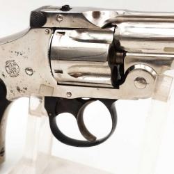 REVOLVER SMITH ET WESSON SAFETY CANON COURT CALIBRE 38 S&W DOUBLE ACTION - USA XIXè Très bon  U.S.A.