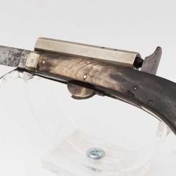 COUTEAU PISTOLET UNWIN ROGER SHEFFIELD KNIFE PISTOL CALIBRE 8MM PERCUSSION - GB XIXè XIX eme Categor