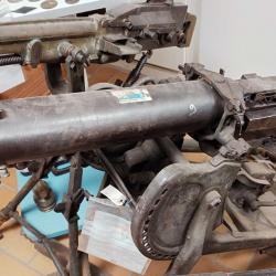 MITRAILLEUSE MG 08 DE 1918 SUR SON AFFUT TRAINEAU NEUTRALISATION DESACTIVATION UE CULASSE MOBILE 1er