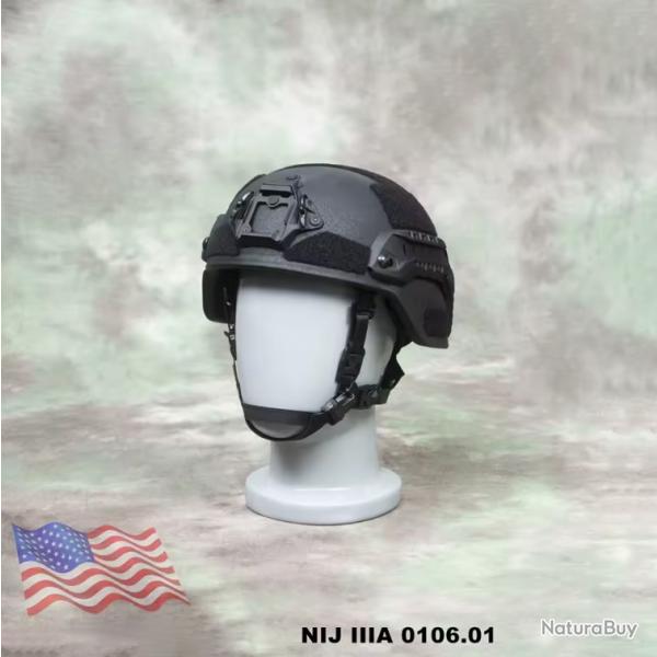 Casque Balistique NIJ 3A - MICH - Noir