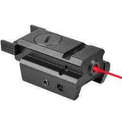 Laser: rouge sur rail picatinny 22mm, en aluminium