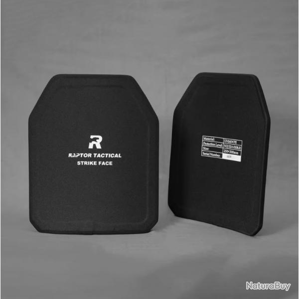 Plaque Balistique NIJ 3A - 10x12 - Lot de 2