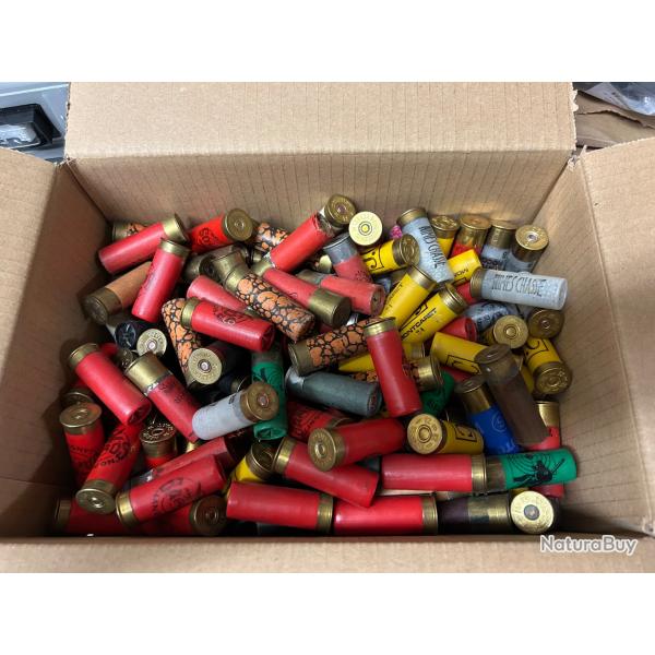 lot de 6.7 kgs de vieilles cartouches calibre 12