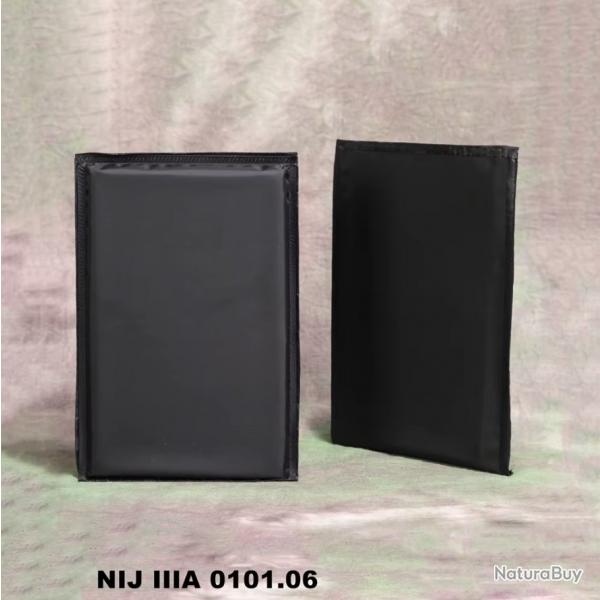 Plaque Balistique Laterale NIJ 3A - Aramide - 5x8 - Lot de 2