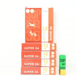5 Boites de cartouches Unifrance Super 36 Bourre Grasse cal. 12