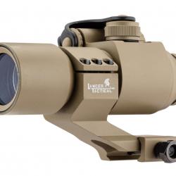 POINT ROUGE ET VERT AVEC MONTAGE CANTILEVER TAN