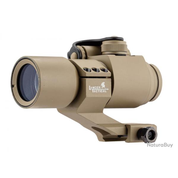 POINT ROUGE ET VERT AVEC MONTAGE CANTILEVER TAN