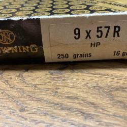 Cartouches browning 9x57R  250GR 16grs 1 boîte de 20
