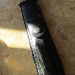 couteau lancé pèche chasse récent randonnée + étui cuir + petit HS