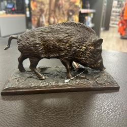 BRONZE SANGLIER FOUILLANT