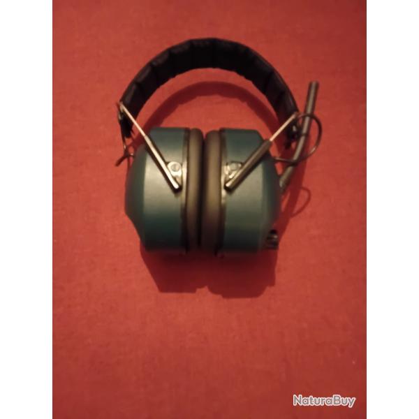 Rare Casque anti bruit avec radio intgr