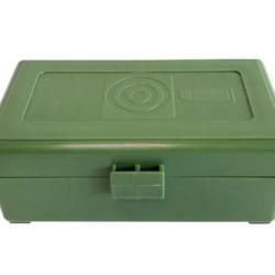Boîte de rangement verte 50 munitions Calibre 45 ACP