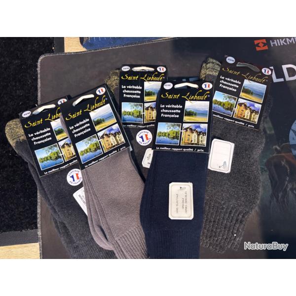 magnifique lot de 5 paires de chaussettes haute 43/46 dstockage enchere V1