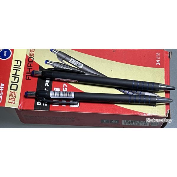 24 stylos billes