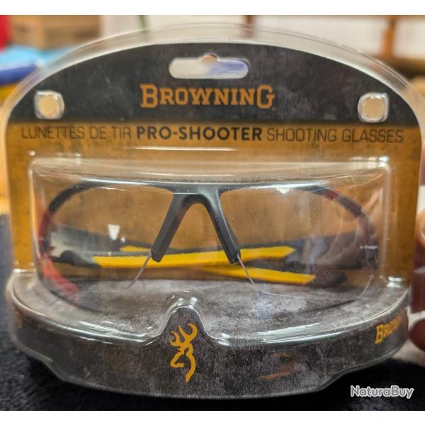 Lunette de tir Proshooter transparente "shooting glasses" Browning