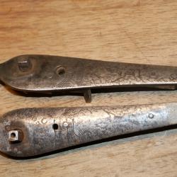 Paire de platines de fusil &agrave;  percussion "Soci&eacute;t&eacute; Manufacturi&egrave;re d'armes de St Etienne"
