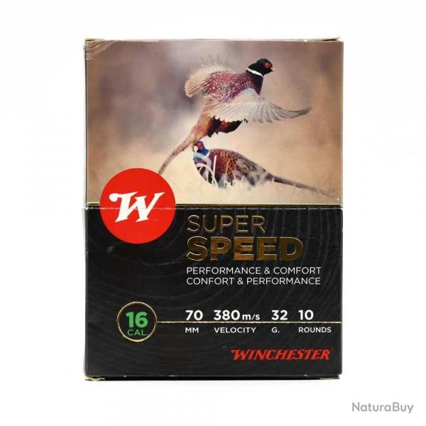 10 cartouches Super Speed bourre jupe 16-70 32g 380m/s pb 2 ou 4 2