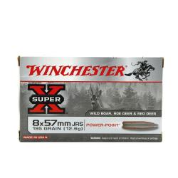 Boite de 20 Balles Power-point Super X pointe molle plomb 8x57