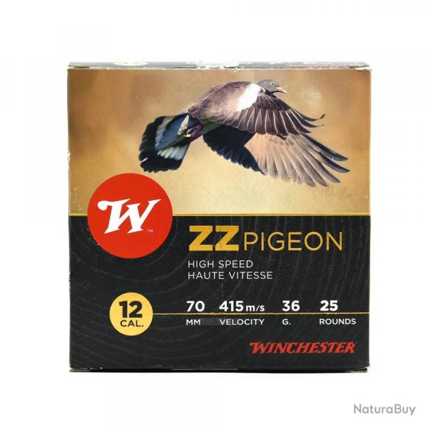Boite de 25 cartouches ZZ Pigeon bourre jupe 12-70 36g 415m/s