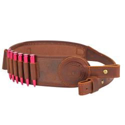 Sangle fusil/carabine avec cartouchiere 30-30-.308 et pochette - cuir premium - LIVRAISON GRATUITE