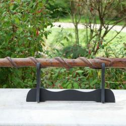 ARMEE FRANCAISE canne serpent et lézard ARDENNES 1940 avec pastille "allez boire à la fontaine ...