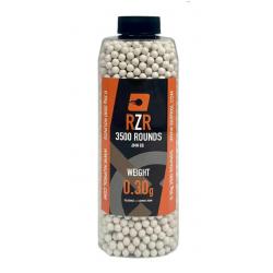 Billes Airsoft 6mm RZR 0,20g/0,25g/0,28g/0,30g/0,32g BIO bouteille 3500 bbs 0.30g