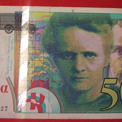 billet de 500 francs Pierre&Marie Curie de 1995 ttb