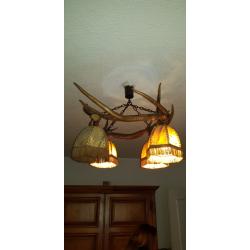 Lustre bois de cerf
