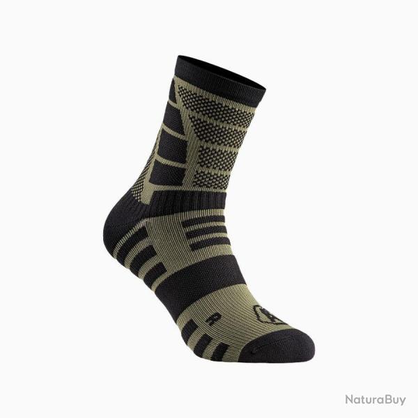 Chaussettes IMPACT 7" t 39-42 Vert Olive