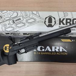 Carabine Custom BERGARA 22LR et châssis KRG BRAVO Gen 2 noir