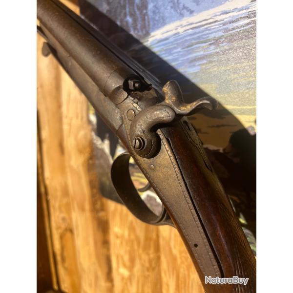 ENCHERES 1 - FUSIL A CHIENS TYPE LEFAUCHEUX 12/65 A RESTAURER - CAT D
