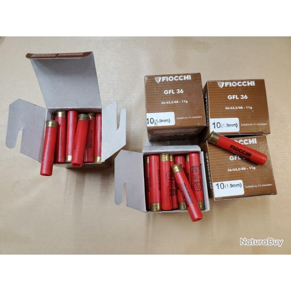 124 cartouches 410 / 63.5 /plomb de 10 et 9 // 1 sans rserve