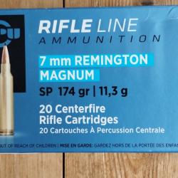 7 mm rem mag PPU 174 gr SP - bte 20
