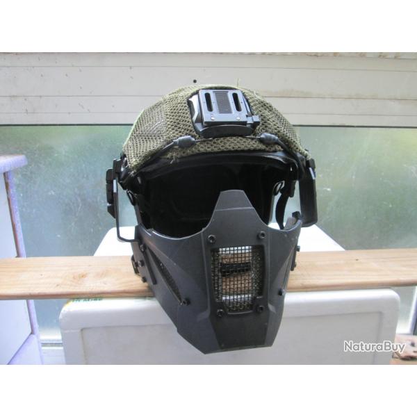 Casque airsoft noir (Cfr07)