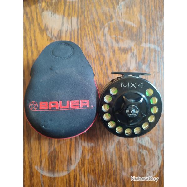 Moulinet mouche  BAUER MX4 made in USA, pour la pche de la carpe, carnassiers, mer...