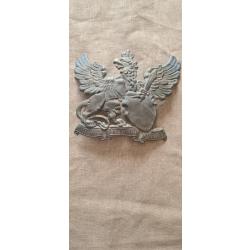 Plaque de casque a pointe,  Badoise fer WW1