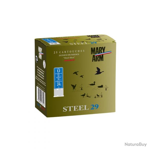 Cartouches Mary Arm acier steel 29 Cal.12/70 n 7+8