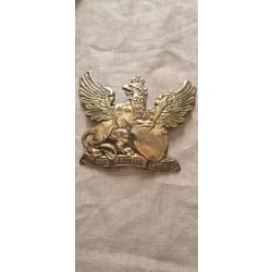 Plaque de casque a pointe,  Badoise laiton WW1