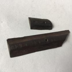 VENDU PAR LE CUIRASSIER N°5 PAIRE DE CALES BOIS POUR CANONS FUSIL SUPERPOSE BROWNING CAL 12