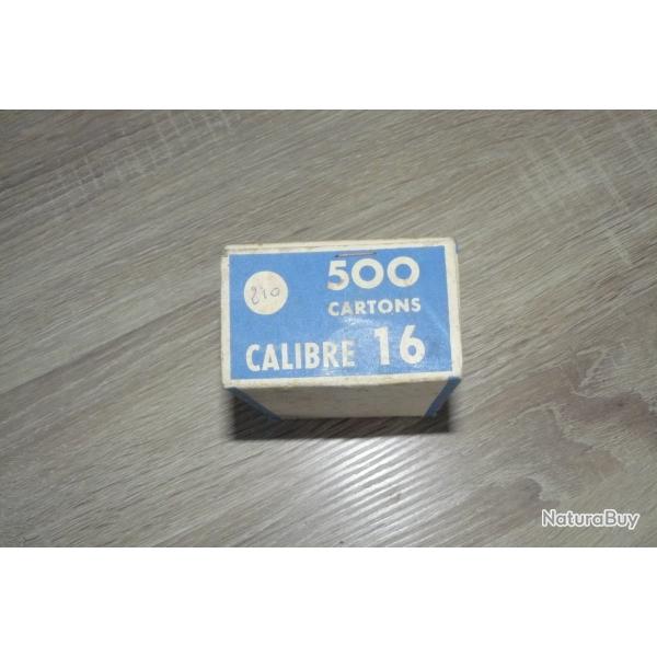 Boite de 500 cartons calibre 16