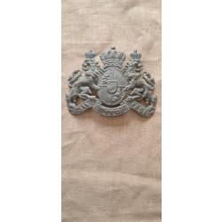 Plaque de casque a pointe,  Bavaroise fer WW1