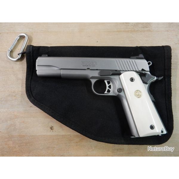 PISTOLET RUGER SR1911 INOX CAL 45 AUTO OCCASION TRES BON ETAT