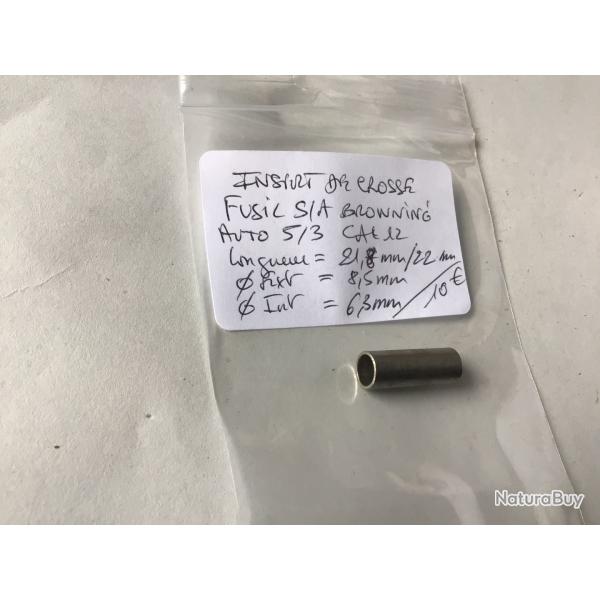 VENDU PAR LE CUIRASSIER INSERT DE CROSSE FUSIL SEMI AUTOMATIQUE BROWNING CAL 12