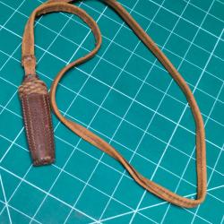 DRAGONNE DE SABRE CUIR TROISIEME REPUBLIQUE WW1